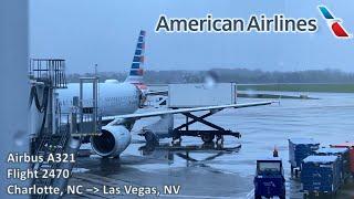 HD60 American Airlines flight 2470 from Charlotte to Las Vegas.