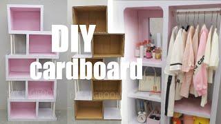 Transform Used Cardboard Boxes into Smart Wardrobe and Shelf 