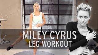 Miley Cyrus Workout Sexy Legs