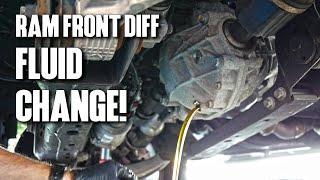 5th Gen Ram 1500 Differential Front Fluid Change 2019 2020 2021 2022+