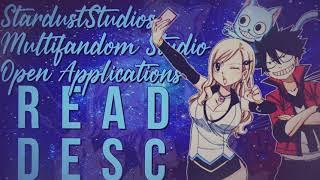 「 SS 」StardustStudios  OPEN APPLICATIONS