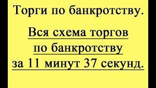 Вся схема торгов по банкротству за 11 минут 37 секунд.