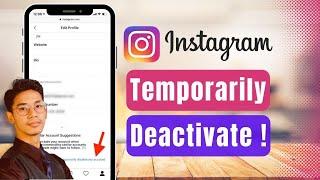 How To Temporarily DEACTIVATE Instagram Account Latest Update 2024