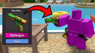 UNBOXING THE NEW WATERGUN GODLY IN THE MM2 SUMMER UPDATE