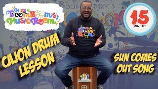 How to Play Cajon Drum for Kids Beginners Sun Comes Out Mister Boom Boom  Music Class for Kids