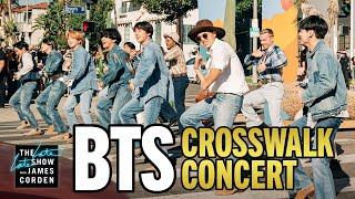 BTS Performs a Concert in the Crosswalk