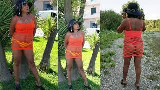 #outfitbypaccy.my dress orange beauty pics