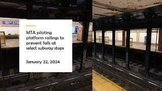 MTA piloting platform railings to prevent falls at select subway stops