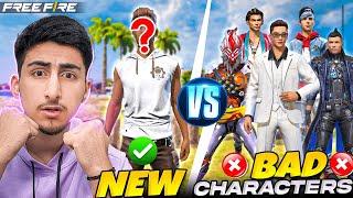 New Best Character Vs 6 Bad Characters- Free Fire India