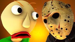 BALDI vs JASON Voorhees Friday 13 horror game 3D animation