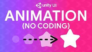Create UI ANIMATIONS without CODING - Unity UI tutorial