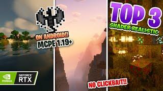 TOP 3 SHADER MCPE 1.19+ RENDER DRAGON SUPPORT  ON ANDROID LOWMEDIUM DEVICE RAM 1 GB - mcpe 1.19.20