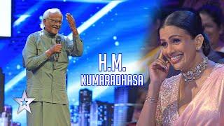 82 ක් වෙලත් 18 න් හිතන සීයා..  H M Kumaradhasa  Sri Lankas Got Talent  Sirasa TV