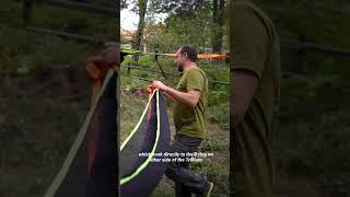 Trick to upgrading the capacity of your hammock or tree tentattach traditional hammocks underneath