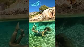 underwater static with rock #shorts