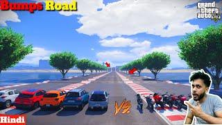 Indian Hatchbacks Vs Bikes Bump Road Challenge GTA 5