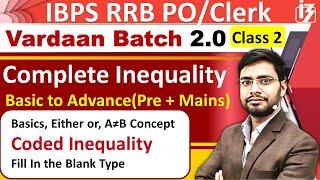 Coded Inequality Reasoning Tricks Vardaan2.0 By Anshul Sir  Basic Either Or IBPS RRB POClerk 2023