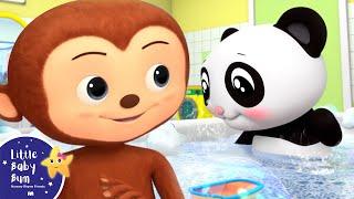 Baby Monkey Bath Song  Little Baby Bum - Nursery Rhymes for Kids  123 Kids Songs