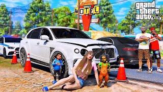 ЖЕНА ГАРВИНА И ДЕТИ ПОПАЛИ В СТРАШНУЮ АВАРИЮ НА BENTLEY BENTAYGA - РЕАЛЬНАЯ ЖИЗНЬ В GTA 5