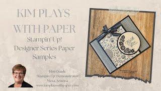 How to Use Stampin Ups Designer Series Paper