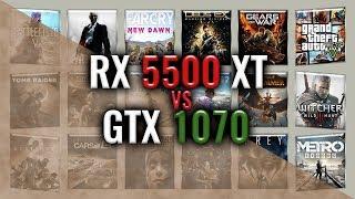 RX 5500 XT vs GTX 1070 Benchmarks  59 tests