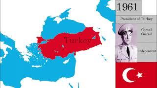 The Territorial expansion of the Ottoman Empire and Turkey 1299-2021