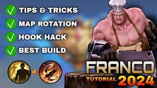 FRANCO Solo Rank Tutorial & Guide 2024 English Skills Combo Best Build Tips & Tricks  MLBB