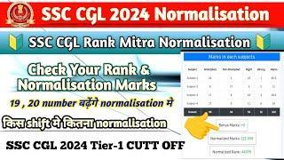 SSC CGL 2024 check Your Rank & Normalisation SSC CGL CUTT OFF