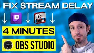 How To Fix Stream Delay  -  Low Latency  -  OBS Studio 2023