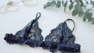 DIY Spitzen Bralette einfach selber nähen - mit Schnittmuster