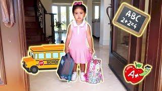 ELLES FIRST DAY OF SCHOOL THE CUTEST BABY STUDENT