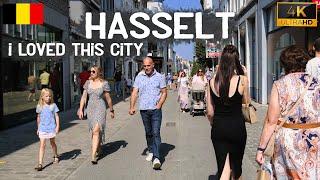 Beauty City HASSELT  BELGIUM Walking Tour 4k 60FPS & {Jazz Piano} Music