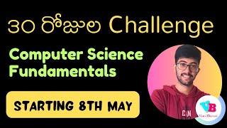 CS Fundamentals 30 Days Challenge in Telugu  Vamsi Bhavani