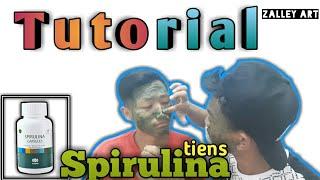 MASKER HERBAL SPIRULINA TIENS cara pemakaian