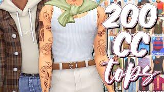 The Sims 4  MAXIS MATCH MALE TOPS COLLECTION   200 CC Items + Links