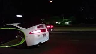 15 Challenger RT vs Turbocharged Eclipse STREET RACING