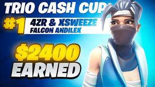 1ST PLACE TRIO CASH CUP 2400$  w Andilex & Xsweeze  4zr