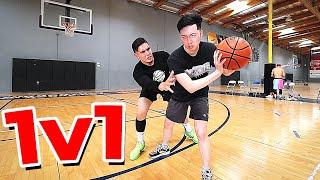 THINGS GOT HEATED.. 1v1 Basketball VS Kubz Scouts