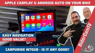 Carpuride 7inch Touchscreen Motorcycle CarPlayAndroid Auto Display Unit  Is it any good?