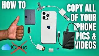 EASILY Copy All iPhone FILES to External Storage No iCloud  iTunes  For ALL iPhone Models