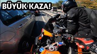 İki Motorcu Emniyet Şeridinde Çarpıştı Türkiyede Yaşanan Motorcu Olayları