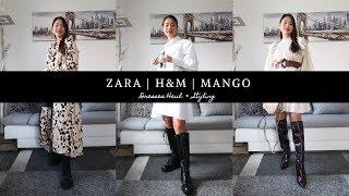 New In H&M  ZARA  MANGO  Dresses Haul & Styling  #fashionhaul #zara #mango #hm