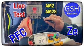 LIVE Testing on a 3 Phase Dis-Board - External Earth Fault Loop Impedance Ze PEFC PSCC AM2 & AM2S