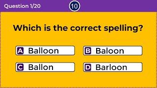 CAN YOU FIND THE CORRECT SPELLING? 99% CANNOT Commonly Misspelled Words - 1