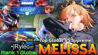 SAVAGE Melissa VS Supreme Fanny Karrie & Minotaur - Top 1 Global Melissa •Ryléo - Mobile Legends