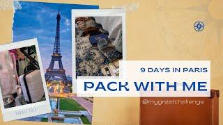 Pack With Me For 9 Days in Paris