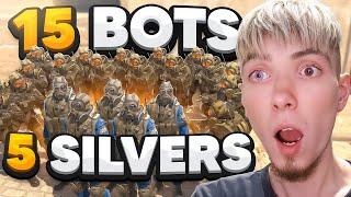 CAN 5 SILVERS BEAT 15 HARD BOTS? BEYOND INSANITY