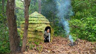 Girl Build The Most Secret House in the Wild Girl Solo Living Off Grid