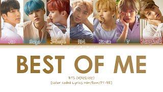 BTS 방탄소년단 - Best Of Me Color Coded Lyrics HanRomPT-BR