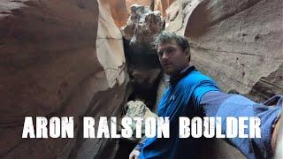 How to find the Aron Ralston rock  Location of 127 hours in Bluejohn Canyon